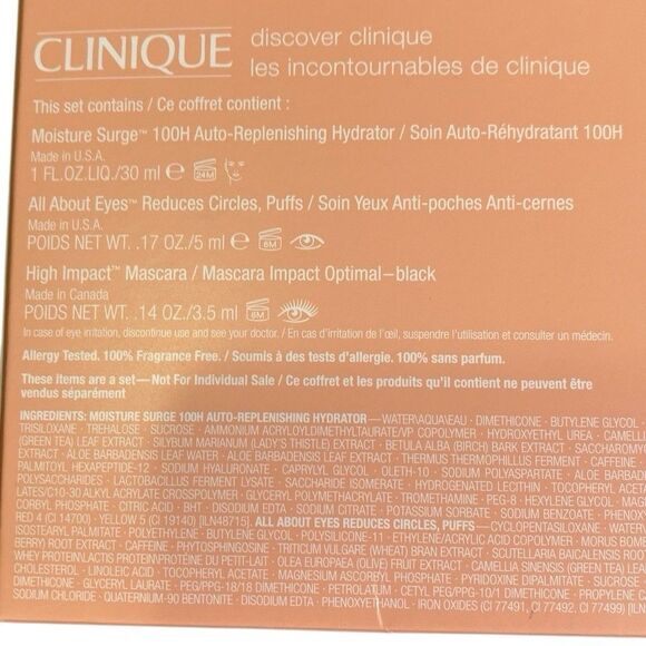 New In Box - “Discover Clinique” Set 3 Sample Items - Picture 3 of 4